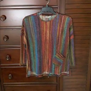 Multi-Colorful Hi-Lo Top